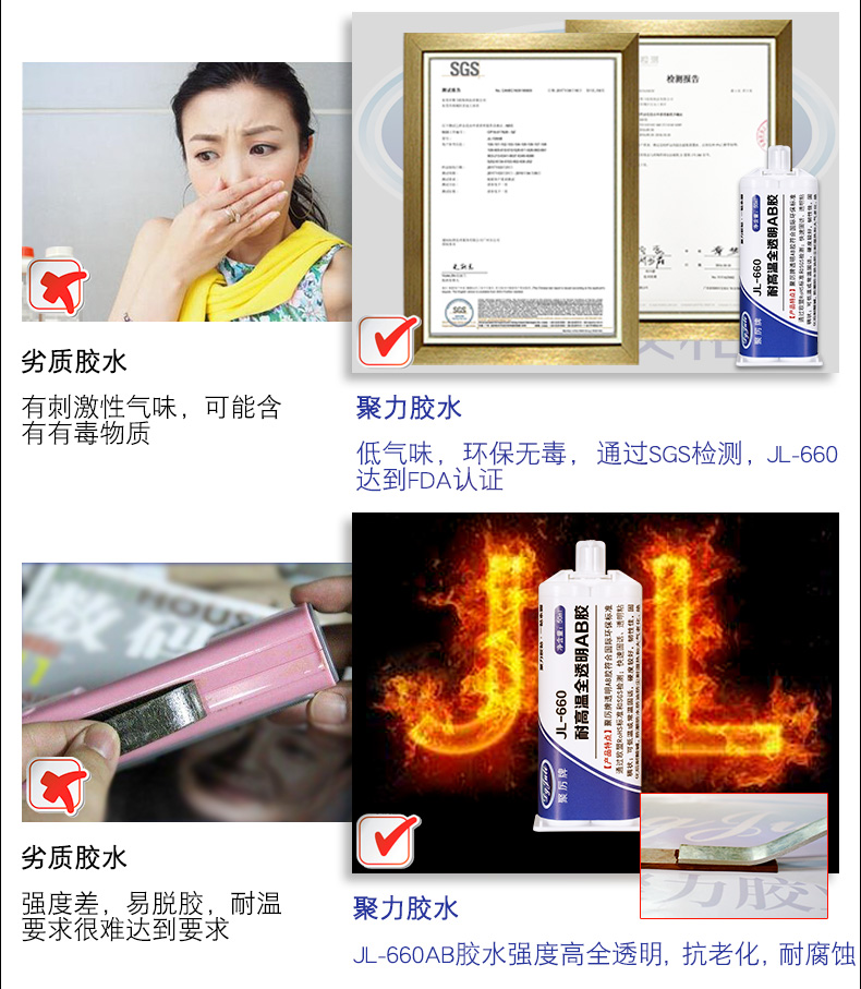 透明PC粘PBT板胶水