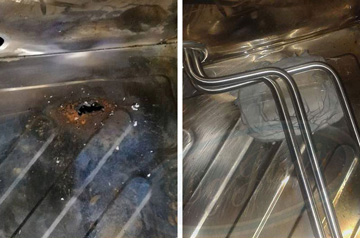 铸钢管道砂孔修补