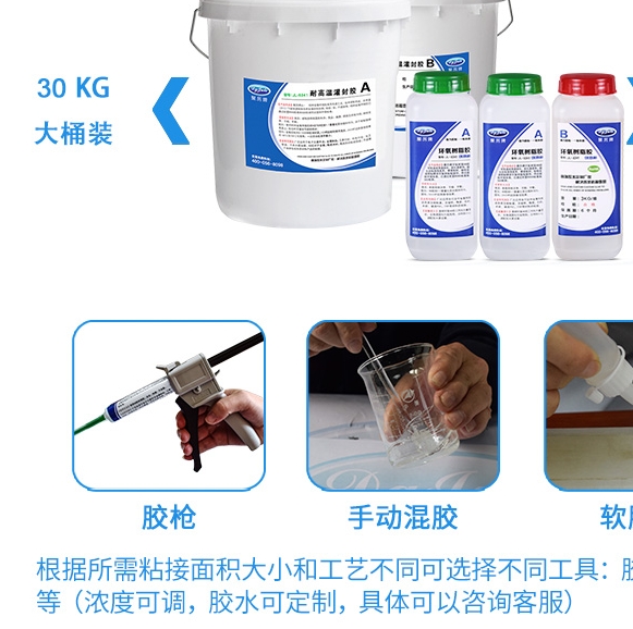 耐高温金属灌封胶水|全透明无气味符合环保灌封AB胶水