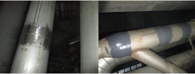 用铁质修补剂修补煤气铁管漏气