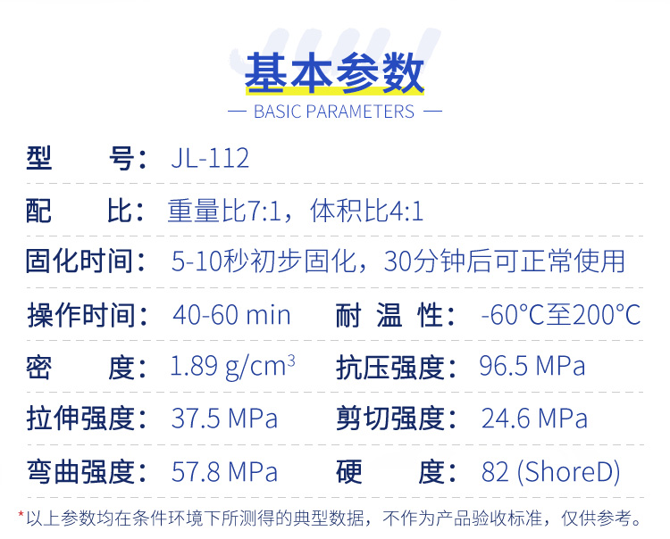 不锈钢修补剂性能参数