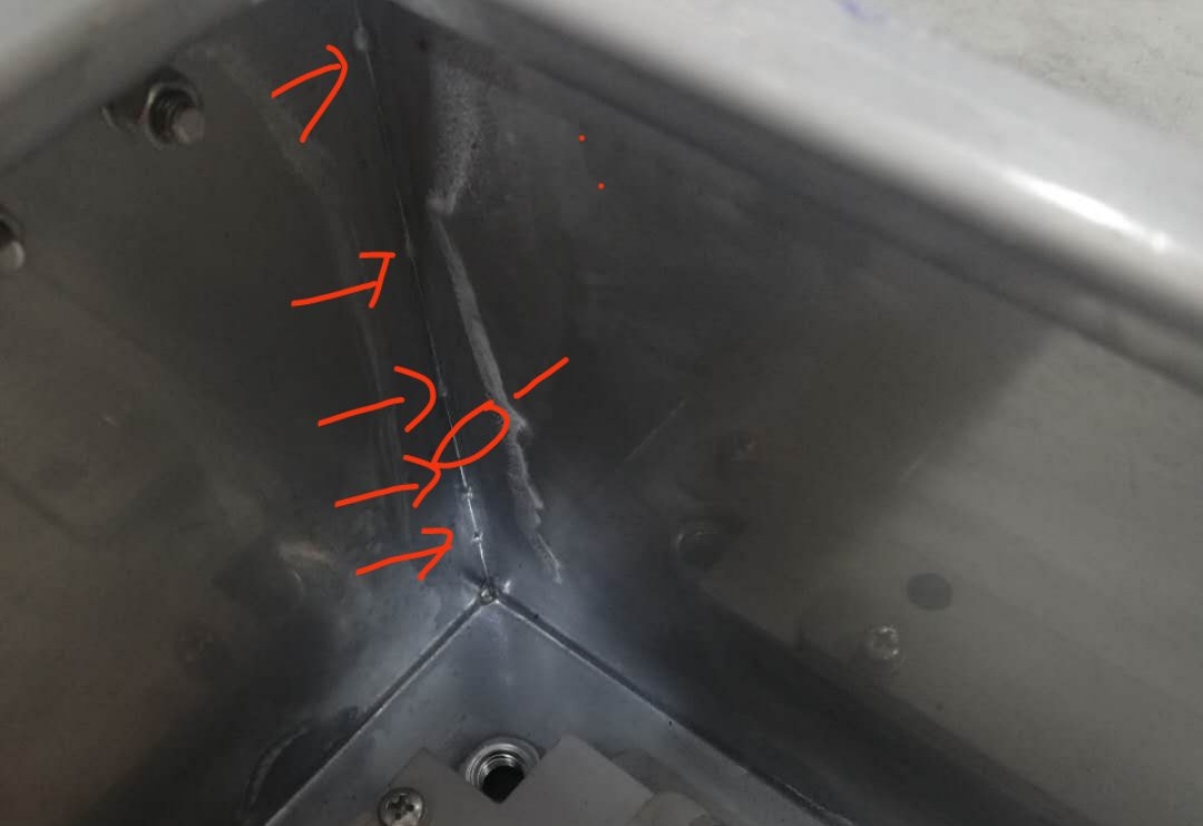 铝水箱焊缝漏水修补